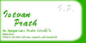 istvan prath business card